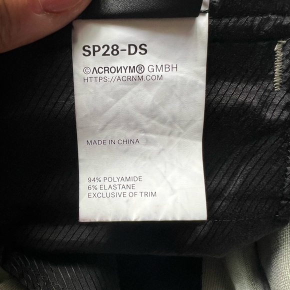 ACRONYM SP28-DS Alpha Green Shorts Size L - Picture 14 of 16